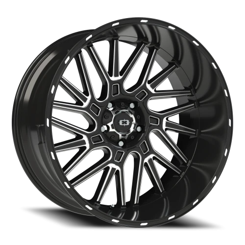 Vision 404 24x12 -51 5x139.7mm 108mm Gloss Black Milled Spoke