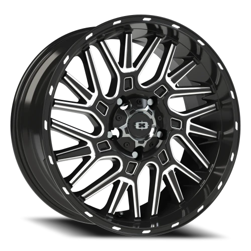 Vision 404 20x9 +12 5x150mm 110.2mm Gloss Black Milled Spoke