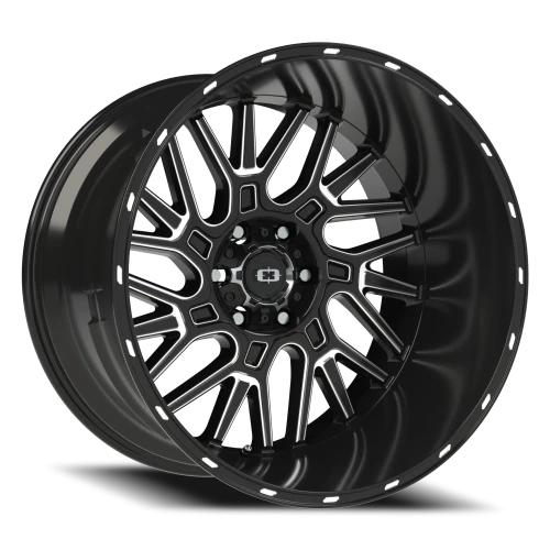 Vision 404 22x14 -76 6x139.7mm 106.2mm Gloss Black Milled Spoke