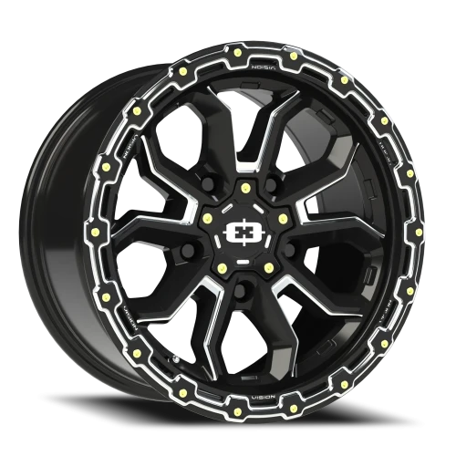 Vision 405 17x9 +12 5x150mm 110.2mm Gloss Black Milled Spoke