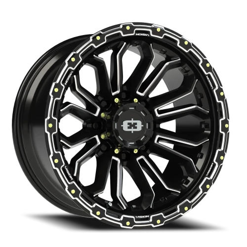 Vision 405 20x10 -25 8x165.1mm 125.2mm Gloss Black Milled Spoke