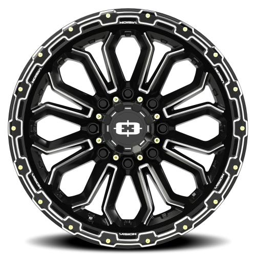 Vision 405 20x9 -12 8x170mm 125.2mm Gloss Black Milled Spoke