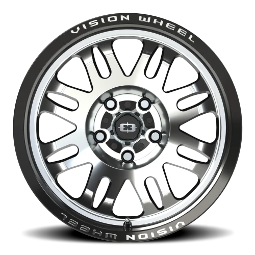 Vision 409 17x9.5 -18 5x127mm 78.1mm Gloss Black Machined Face