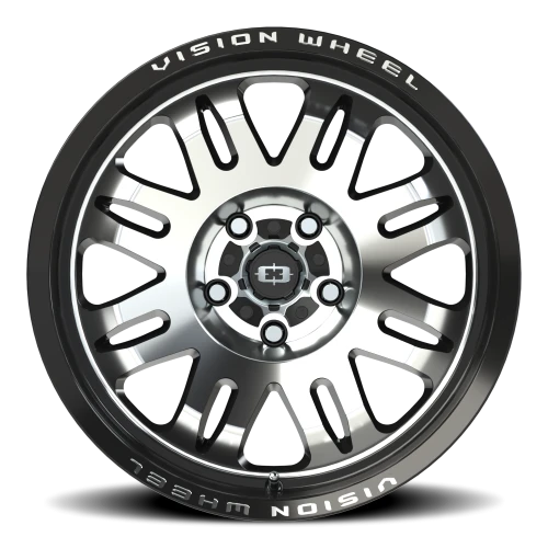 Vision 409 18x9.5 -18 5x127mm 78.1mm Gloss Black Machined Face
