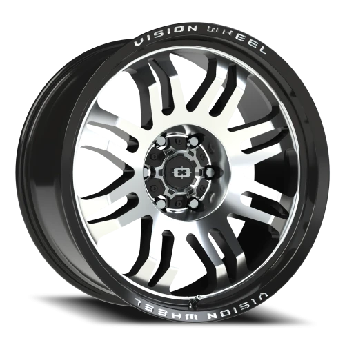 Vision 409 20x9.5 -18 6x139.7mm 110mm Gloss Black Machined Face