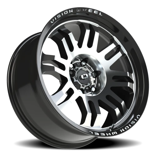 Vision 409 20x9.5 -18 6x139.7mm 110mm Gloss Black Machined Face