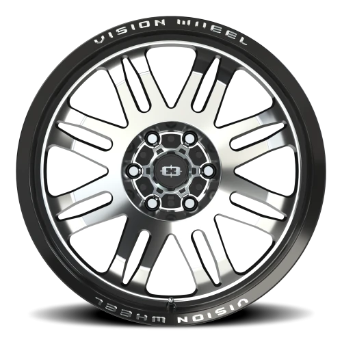 Vision 409 20x9.5 -18 6x139.7mm 110mm Gloss Black Machined Face
