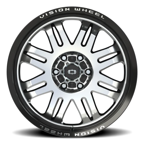 Vision 409 20x9 +12 6x139.7mm 110mm Gloss Black Machined Face