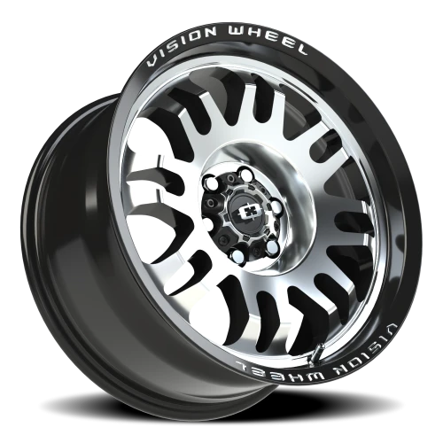 Vision 409 17x8.5 +0 6x114.3mm 71.5mm Gloss Black Machined Face