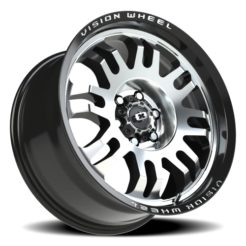 Vision 409 18x9 +12 6x120mm 67.1mm Gloss Black Machined Face