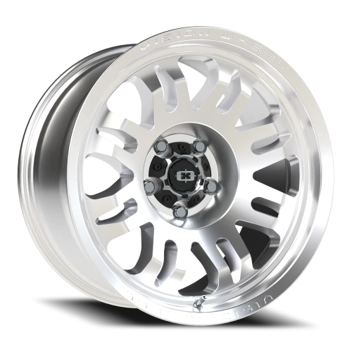 Vision 409 18x9.5 -18 5x127mm 78.1mm Machined Silver Black Center Cap-Milled Machined Cap