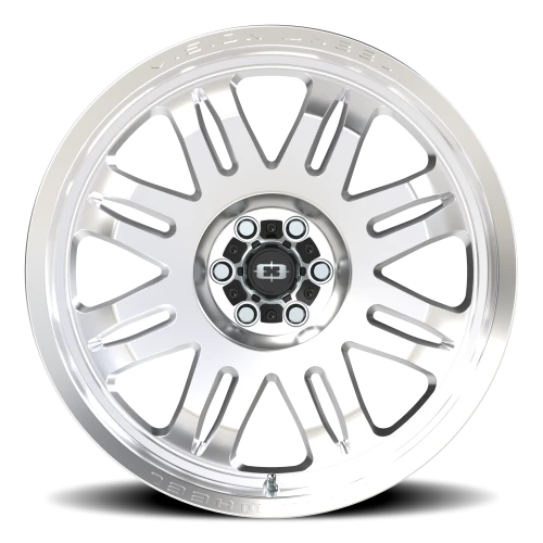 Vision 409 20x9 +12 6x114.3mm 71.5mm Machined Silver Black Center Cap-Milled Machined Cap