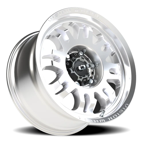 Vision 409 17x9 +12 6x135mm 87.1mm Machined Silver Black Center Cap-Milled Machined Cap