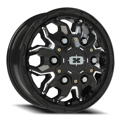 Vision 410 16x6 +84 6x180mm 138.8mm Gloss Black Milled Spoke