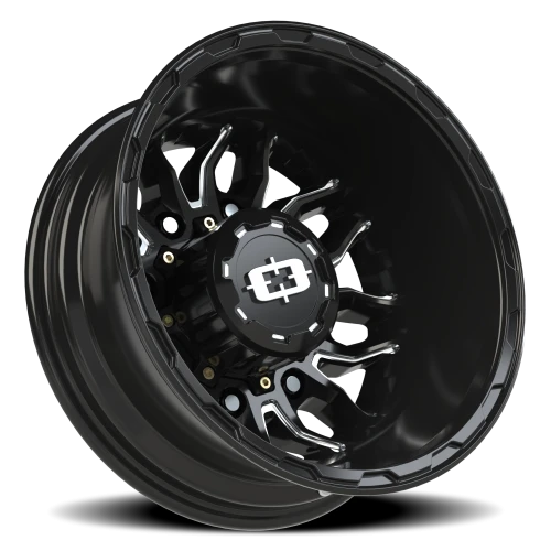 Vision 410 17x6.5 -143 8x210mm 154.2mm Gloss Black Milled Spoke