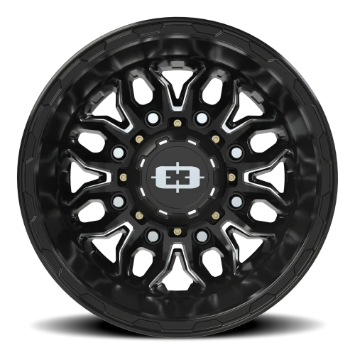 Vision 410 17x6.5 -143 8x200mm 145.5mm Gloss Black Milled Spoke
