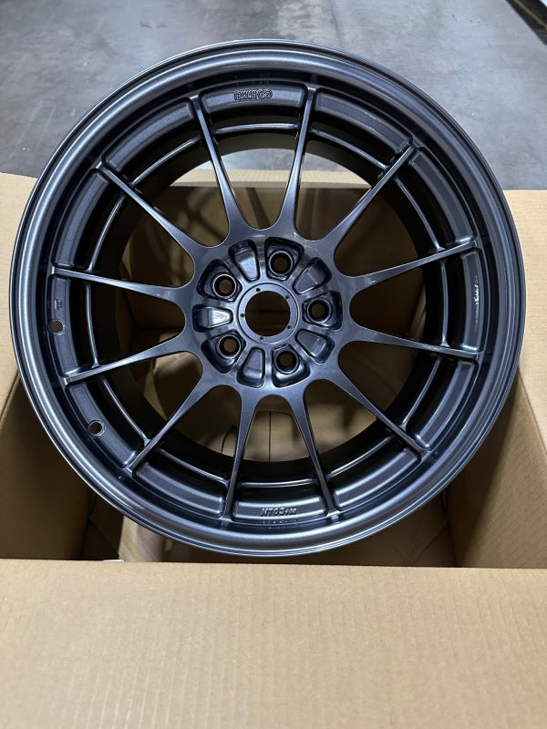 Enkei NT03+M 18x9.5 5x114.3 27mm Offset 72.6mm Bore Gunmetal Wheel *MOQ 40-Wheels - Cast-Enkei-
