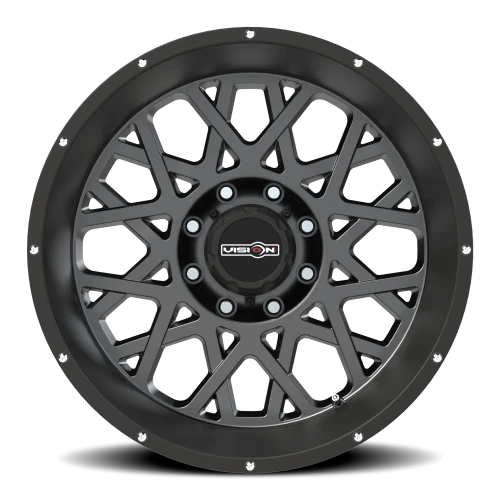 Vision 412 22x12 -51 8x165.1mm 125.2mm Anthracite Satin Black Lip