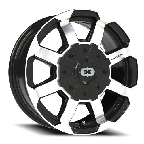 Vision 413 16x6.5 +45 5x160mm 65.1mm Gloss Black Machined Face