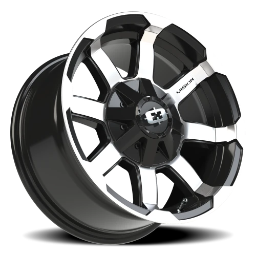 Vision 413 16x8 +0 5x114.3mm 83mm Gloss Black Machined Face