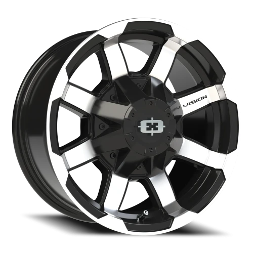 Vision 413 16x8 +0 8x165.1mm 125.2mm Gloss Black Machined Face