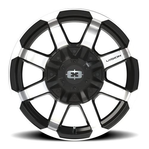 Vision 413 17x8.5 +0 8x165.1mm 125.2mm Gloss Black Machined Face