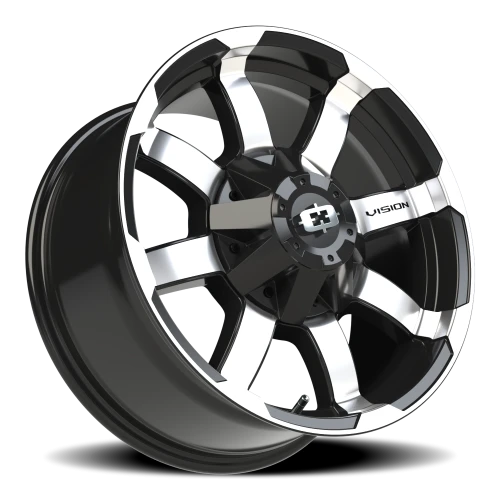 Vision 413 18x8.5 +18 8x165.1mm 125.2mm Gloss Black Machined Face