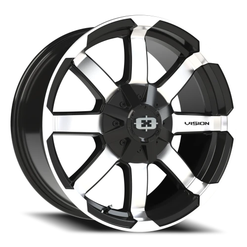 Vision 413 18x8.5 +0 6x139.7mm 106.2mm Gloss Black Machined Face