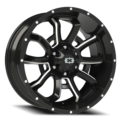 Vision 415 20x9 +0 6x139.7mm 78.1mm Gloss Black Milled Spokes
