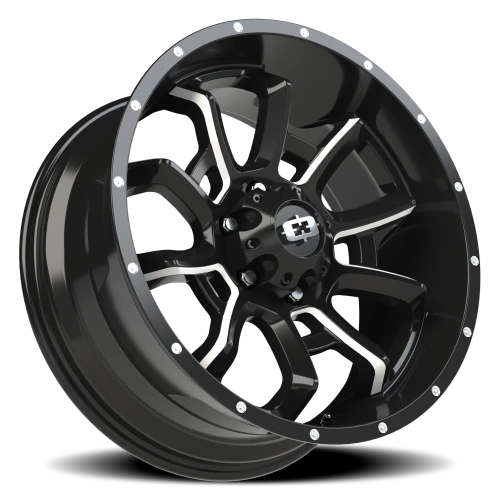Vision 415 20x9 +0 6x139.7mm 78.1mm Gloss Black Milled Spokes