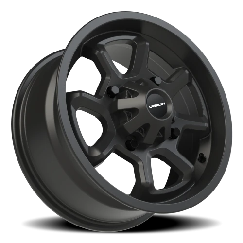 Vision 415 15x7 +38 4x136mm 110.5mm Matte Black