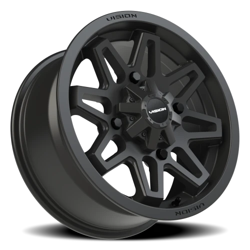 Vision 416 15x7 +38 4x136mm 110.5mm Matte Black
