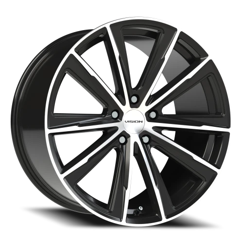 Vision 471 20x10.5 +38 5x120mm 74.1mm Gloss Black Machined Face