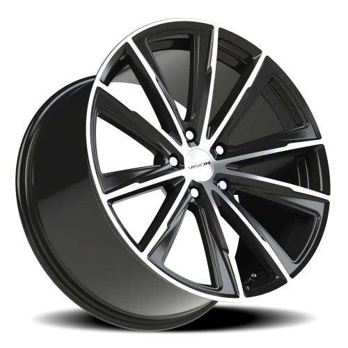 Vision 471 20x10.5 +30 5x112mm 66.56mm Gloss Black Machined Face