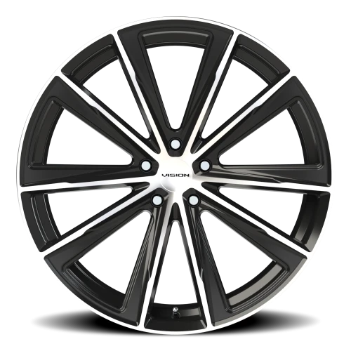 Vision 471 22x10.5 +38 5x120mm 74.1mm Gloss Black Machined Face