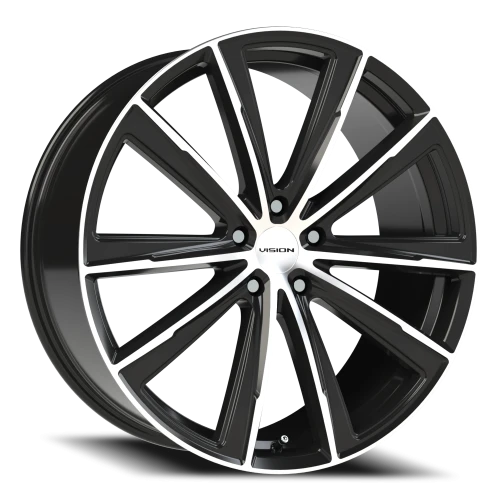 Vision 471 22x9 +35 5x120mm 74.1mm Gloss Black Machined Face