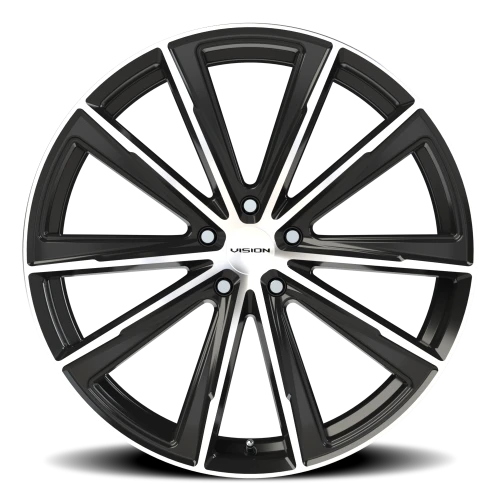 Vision 471 22x9 +20 5x115mm 73.1mm Gloss Black Machined Face