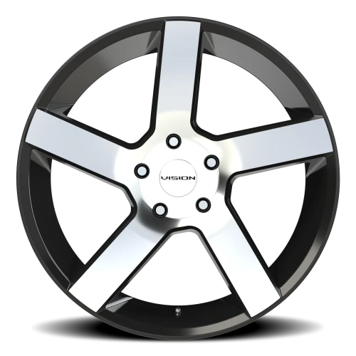 Vision 472 22x9.5 +8 5x139.7mm 77.8mm Gloss Black Machined Face