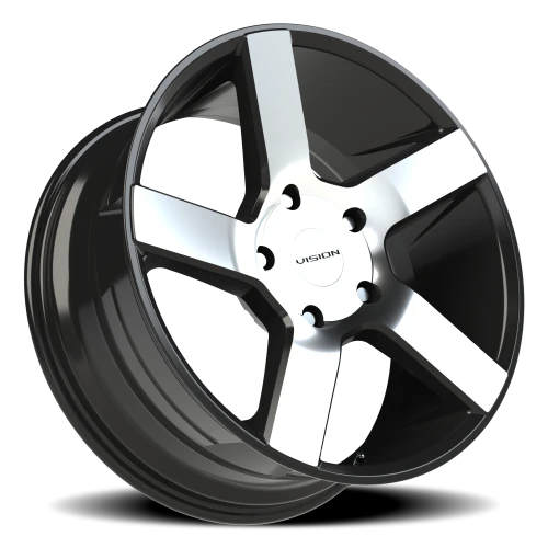 Vision 472 20x9 +15 5x139.7mm 77.8mm Gloss Black Machined Face
