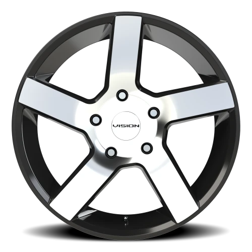 Vision 472 20x9 +15 5x139.7mm 77.8mm Gloss Black Machined Face