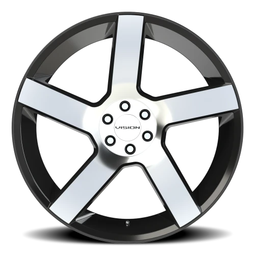Vision 472 22x9.5 +30 6x120mm 66.9mm Gloss Black Machined Face
