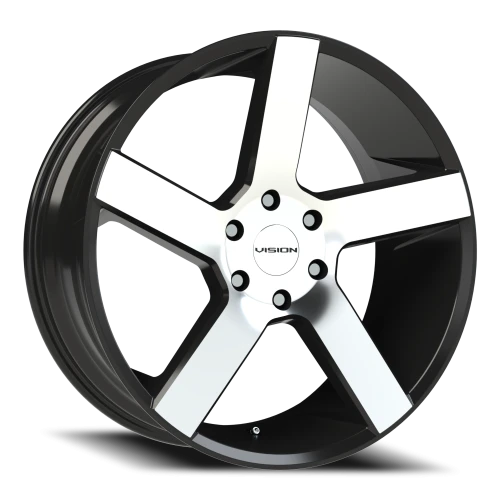 Vision 472 22x9.5 +30 6x139.7mm 78.1mm Gloss Black Machined Face