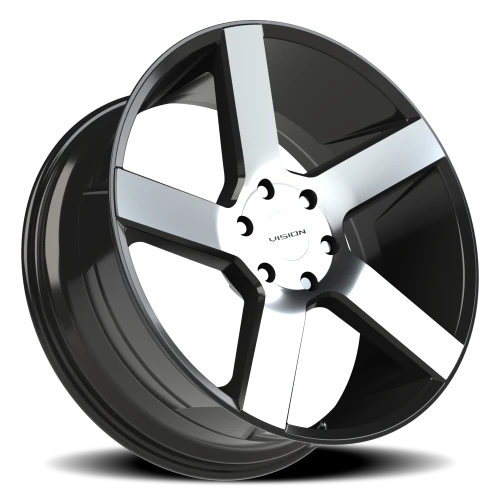 Vision 472 22x9.5 +30 6x139.7mm 78.1mm Gloss Black Machined Face