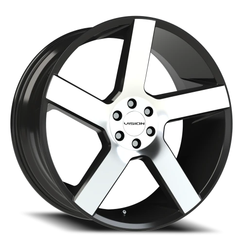 Vision 472 22x9.5 +15 6x114.3mm 71.5mm Gloss Black Machined Face