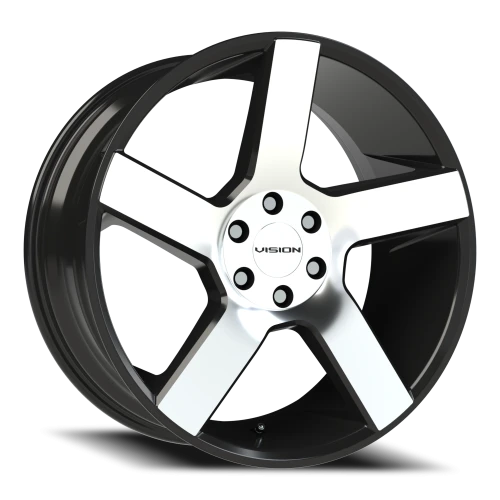 Vision 472 20x9 +30 6x120mm 66.9mm Gloss Black Machined Face