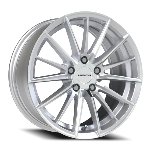 Vision 473 17x8 +38 5x112mm 73.1mm Hyper Silver Machined Face