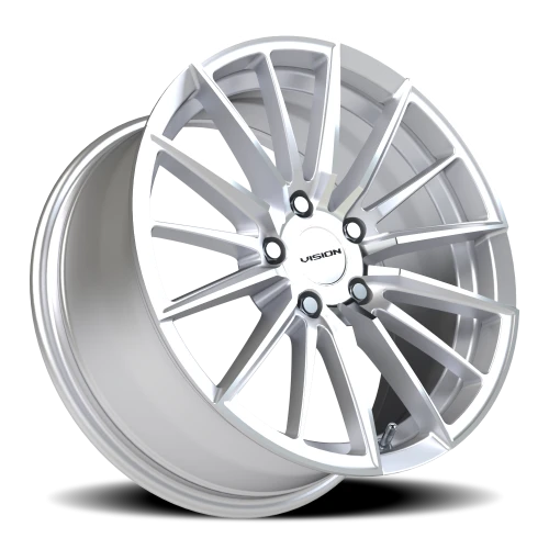 Vision 473 17x8 +38 5x114.3mm 73.1mm Hyper Silver Machined Face