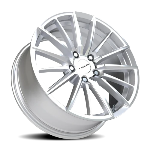 Vision 473 18x8 +38 5x120mm 73.1mm Hyper Silver Machined Face