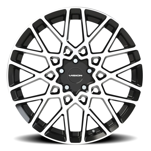 Vision 474 20x8.5 +35 5x108mm 73.1mm Gloss Black Machined Face