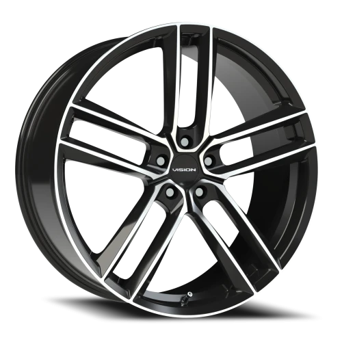 Vision 475 22x9 +35 5x120mm 72.6mm Gloss Black Machined Face